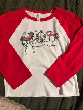 MCMCP Holiday Raglan Tee with Red Sleeves